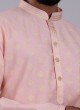 Festive Wear Kurta Pajama In Pink Color